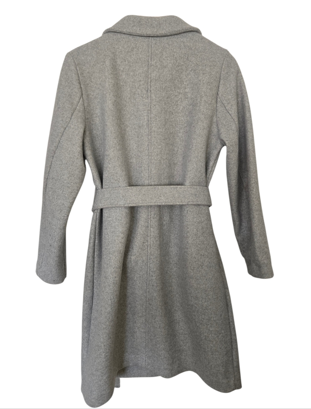 Marc New York Andrew Marc Gray Wool Blend Coat Womens Medium Belted Classic Jack - Picture 4 of 5